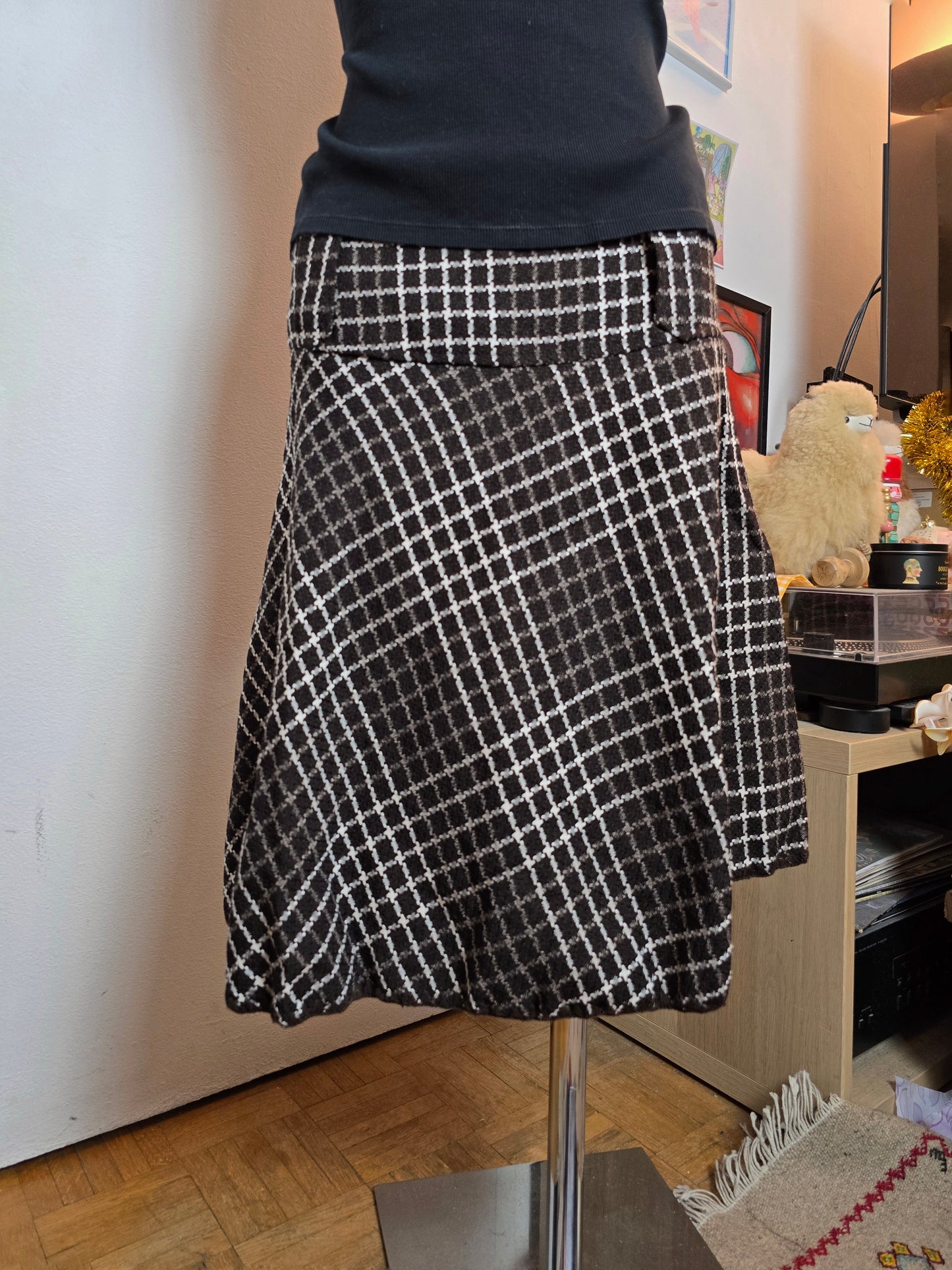 Y2k vintage fairy plaid flirty skirt