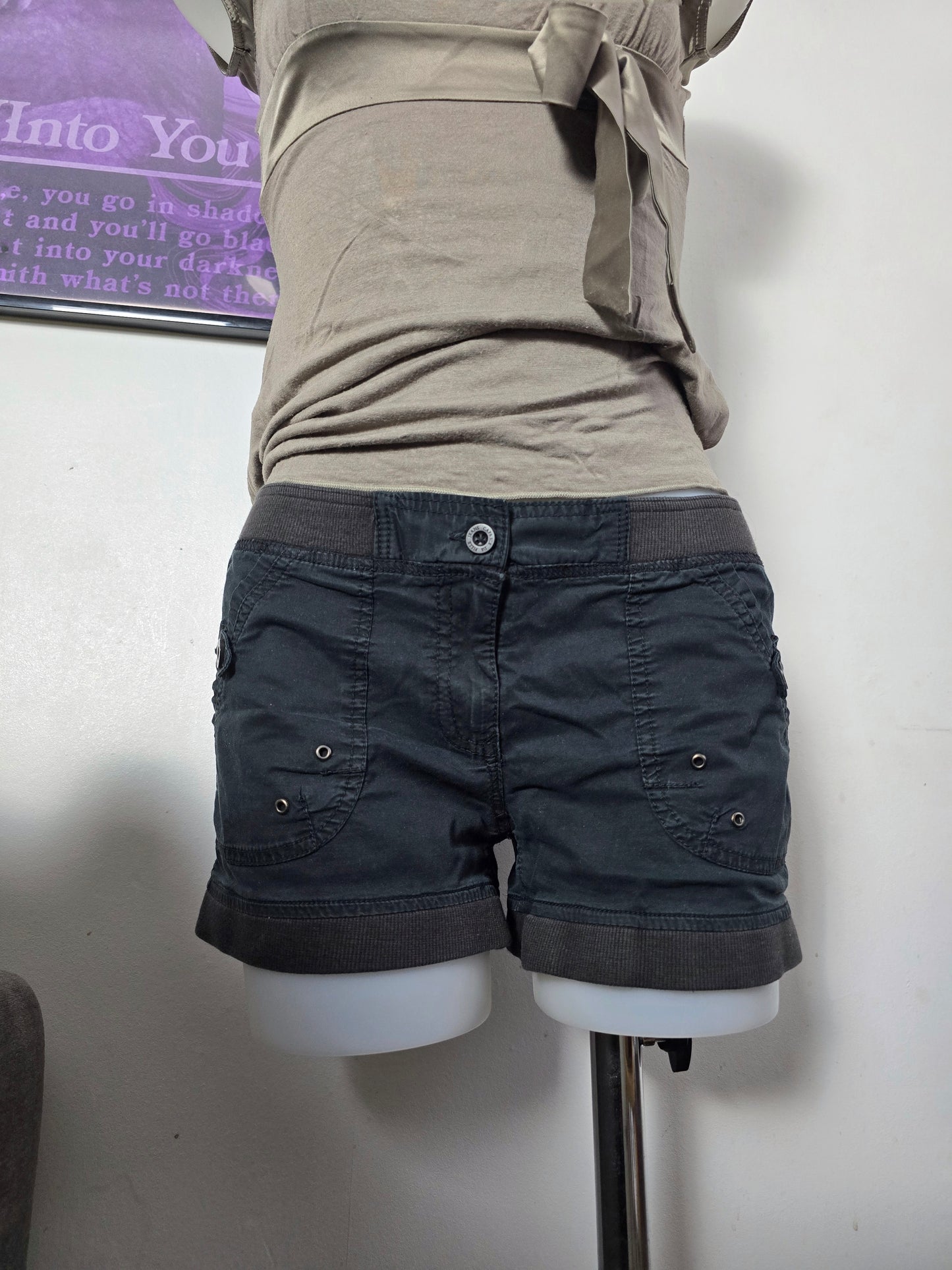 00s vintage softgrunge low waist mini shorts