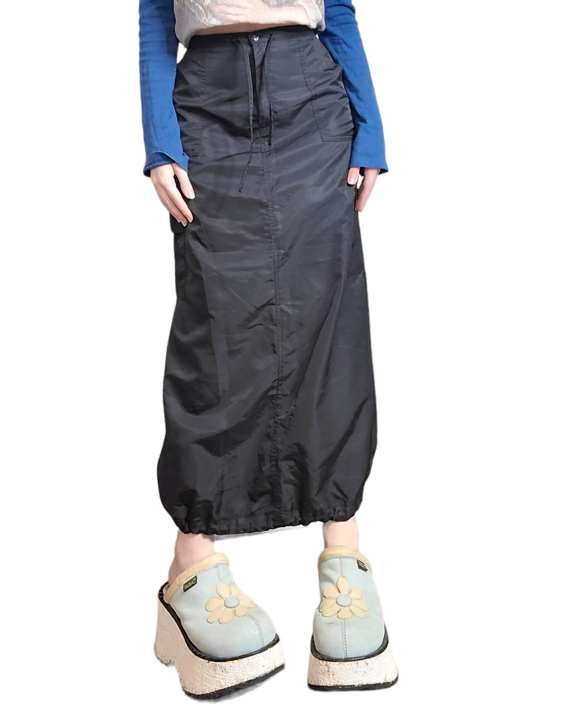 Longue jupe parachute gorpcore