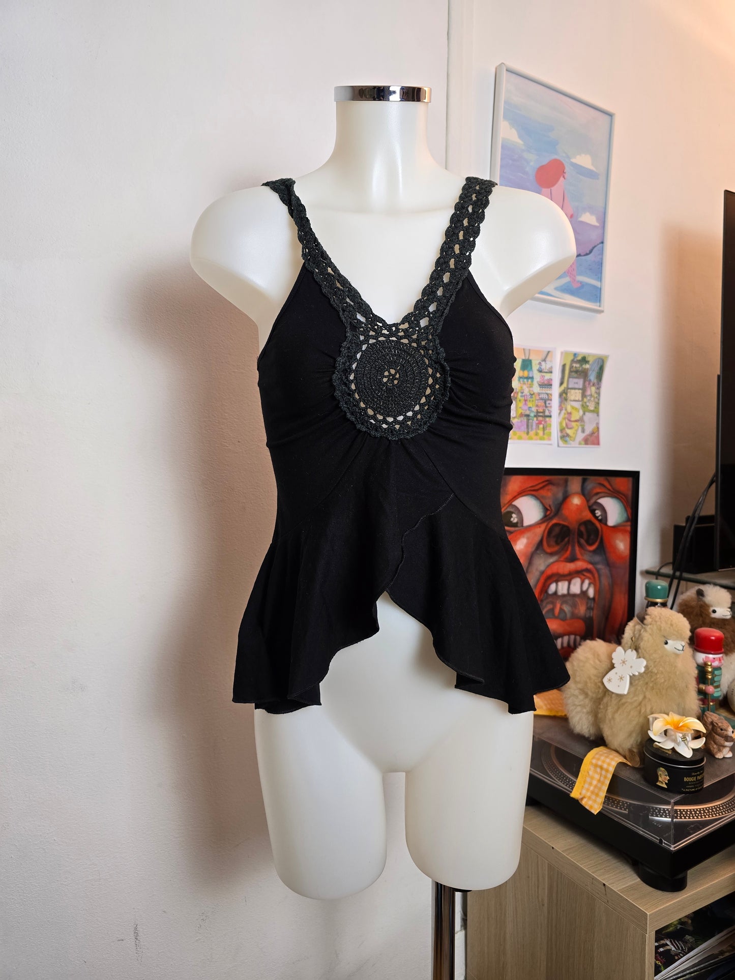 Y2k vintage fairy bohem top