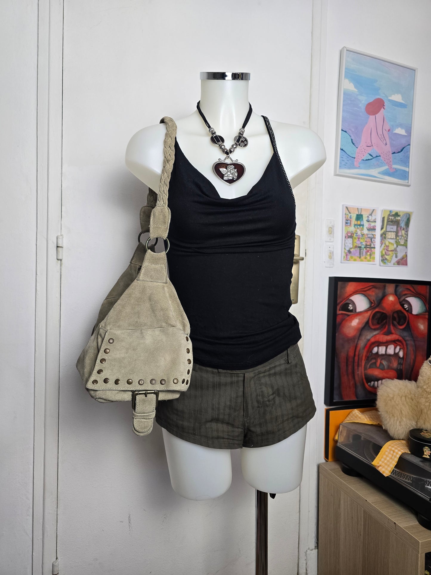 Y2k vintage Morgan de toi draped mcbling top