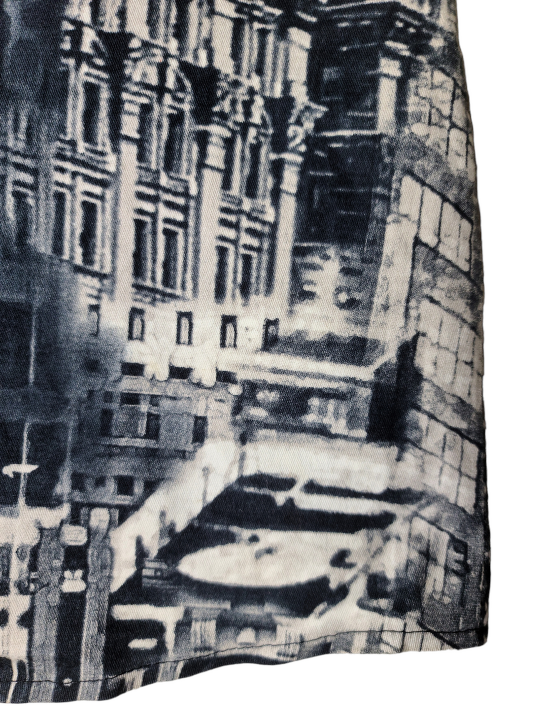 Graphic cybery2k printed skirt