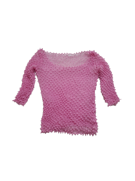 Y2k pink popcorn top