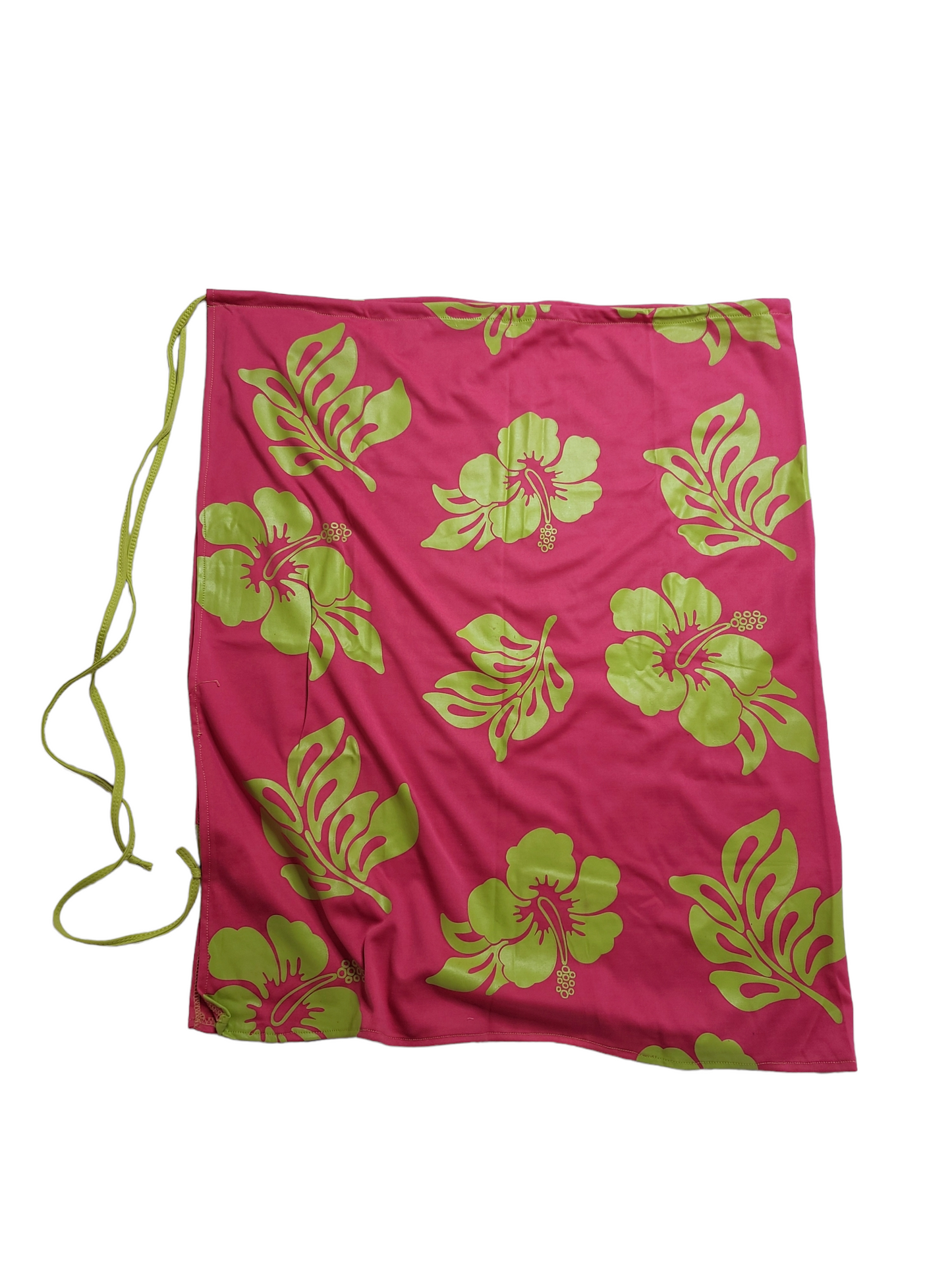 90s hibiscus swimsuit + pareo skirt