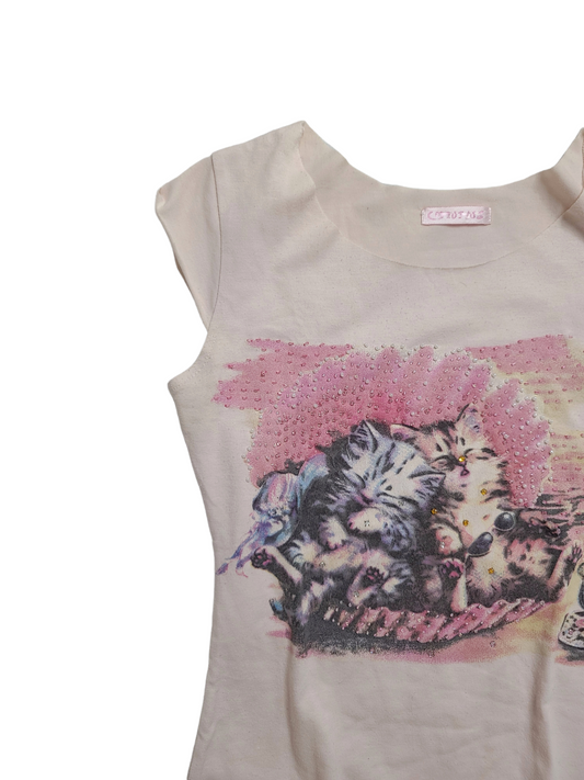 Top cybery2k printed cats