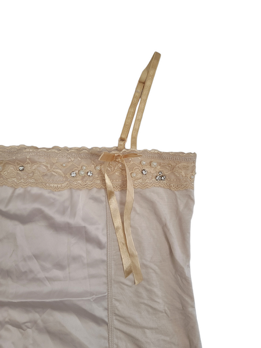 Debardeur coquette en dentelle y2k - zimfriperie