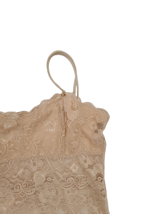 Y2k pink lace flirty top