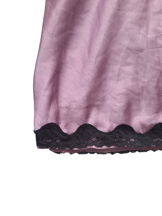 Purple lace flirty top