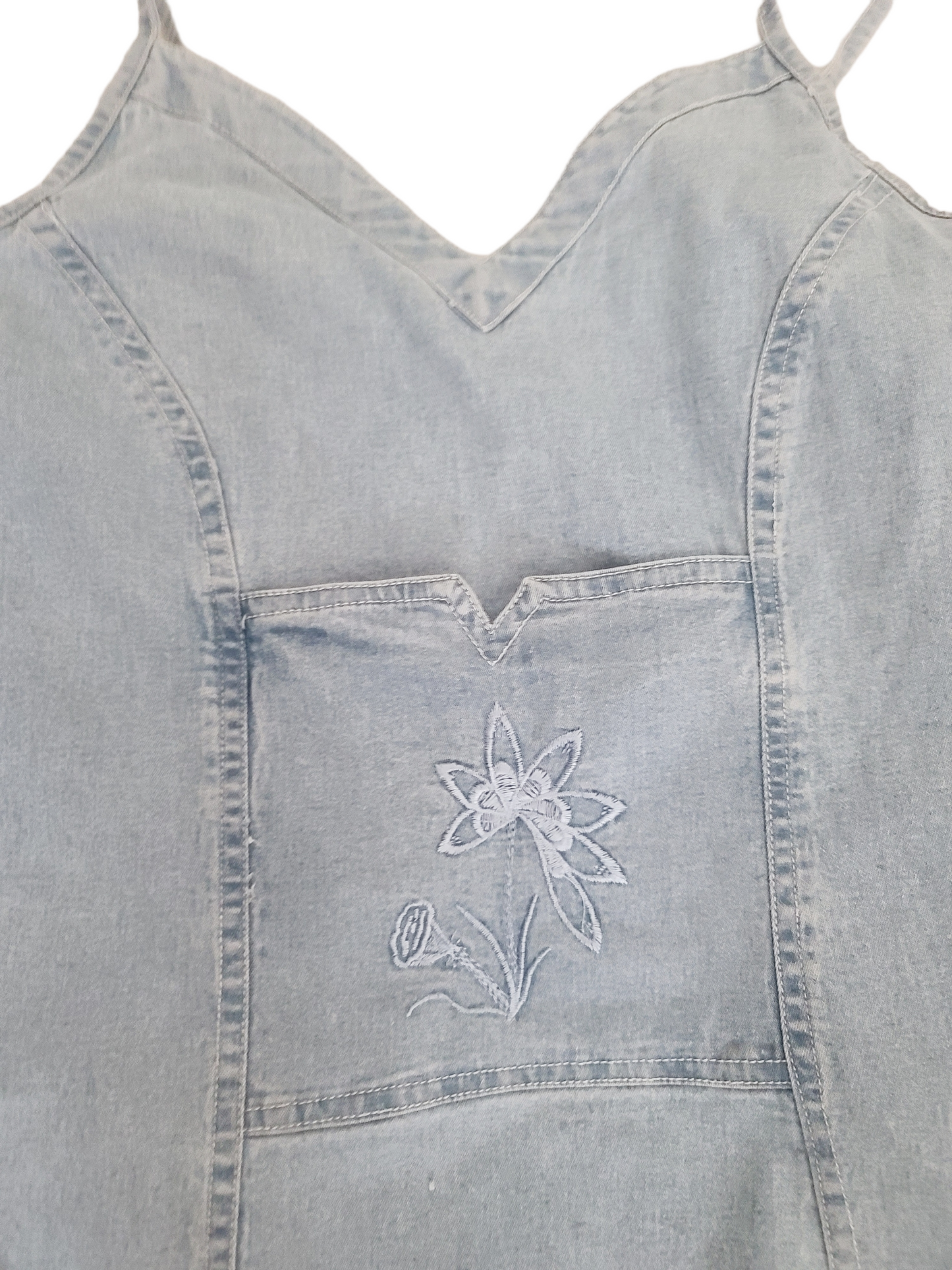 Vintage y2k flirty jean dress