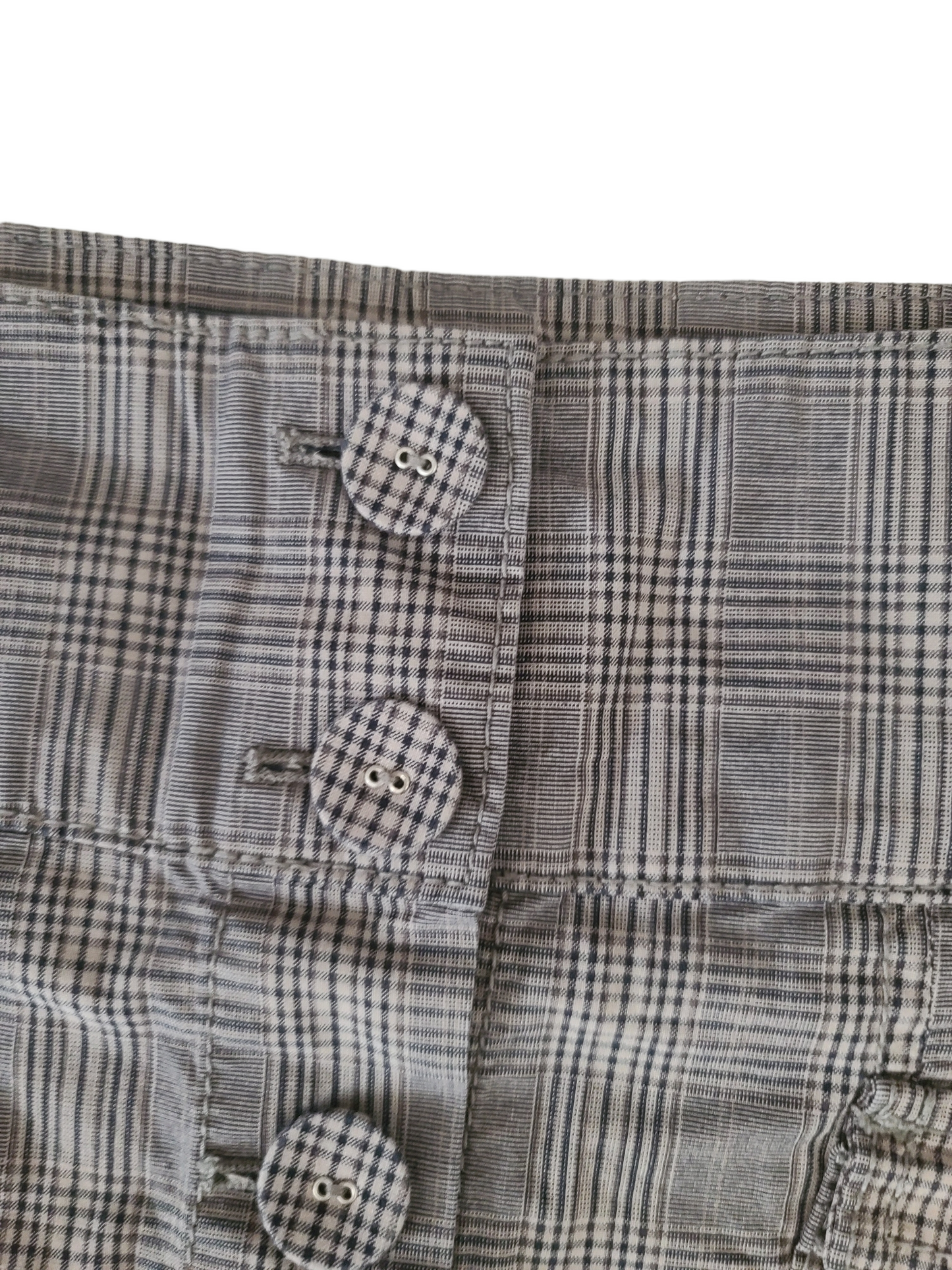 90s downtown plaid skirt