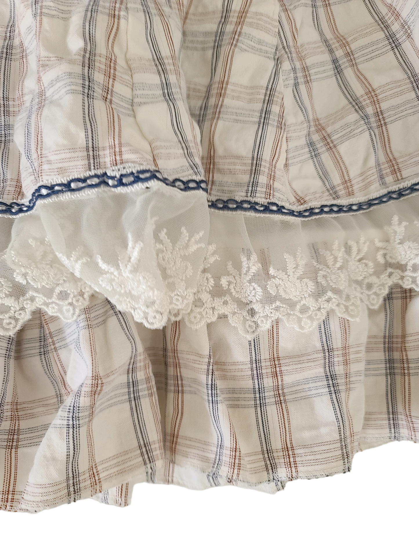 Coquette plaid y2k ruffled skirt - zimfriperie