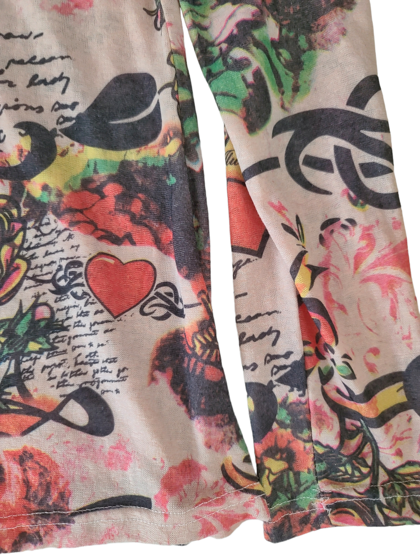 Y2k printed emo street top