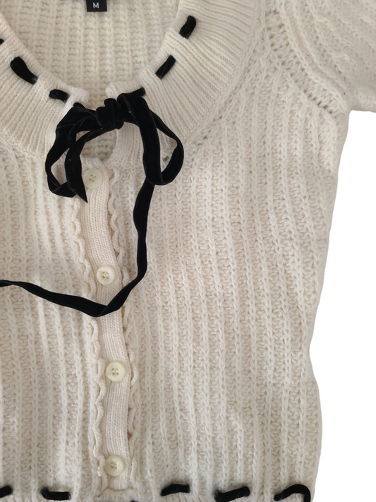 Coquette ribbon y2k japan sweater