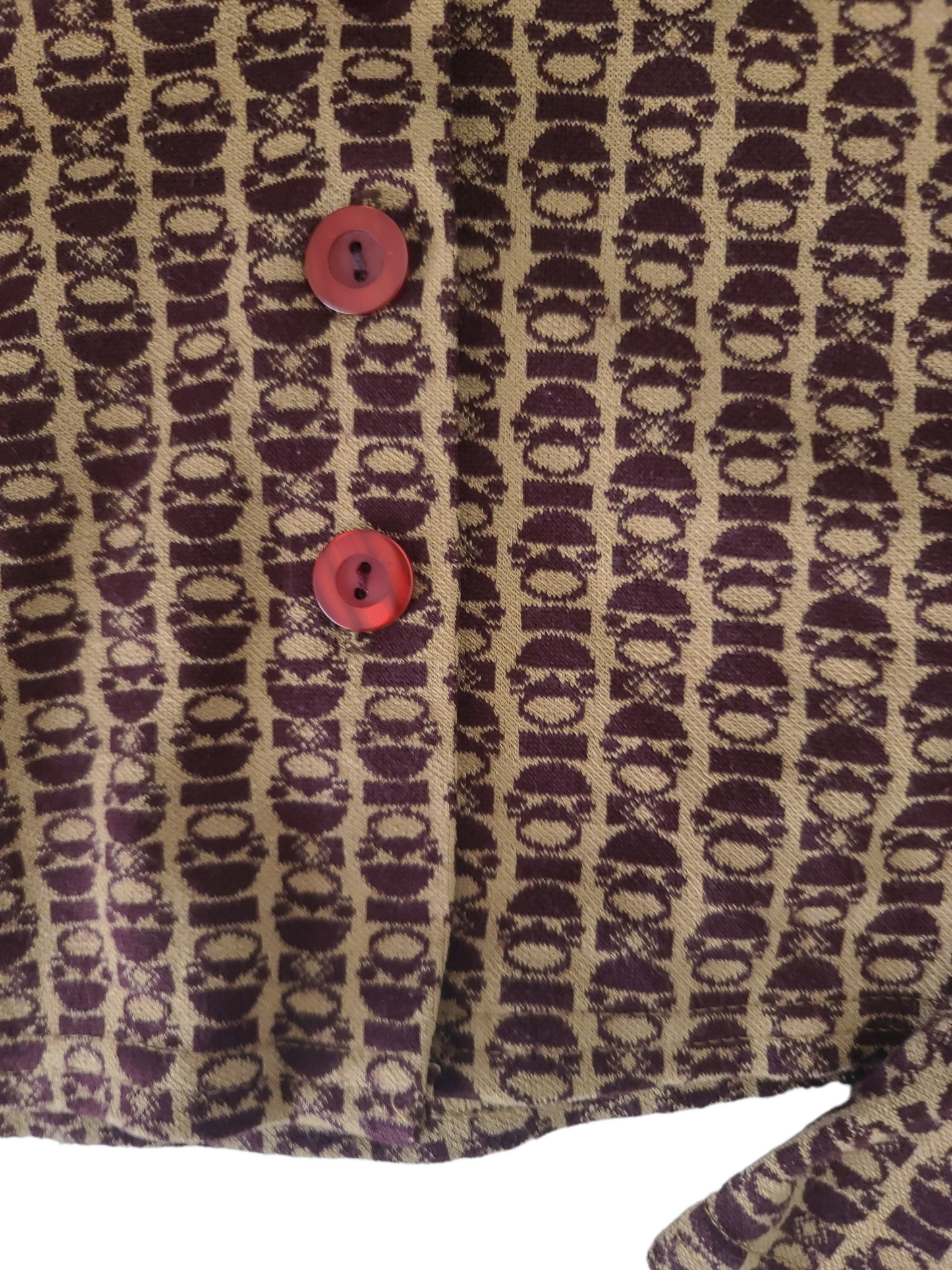 Y2k printed brown set