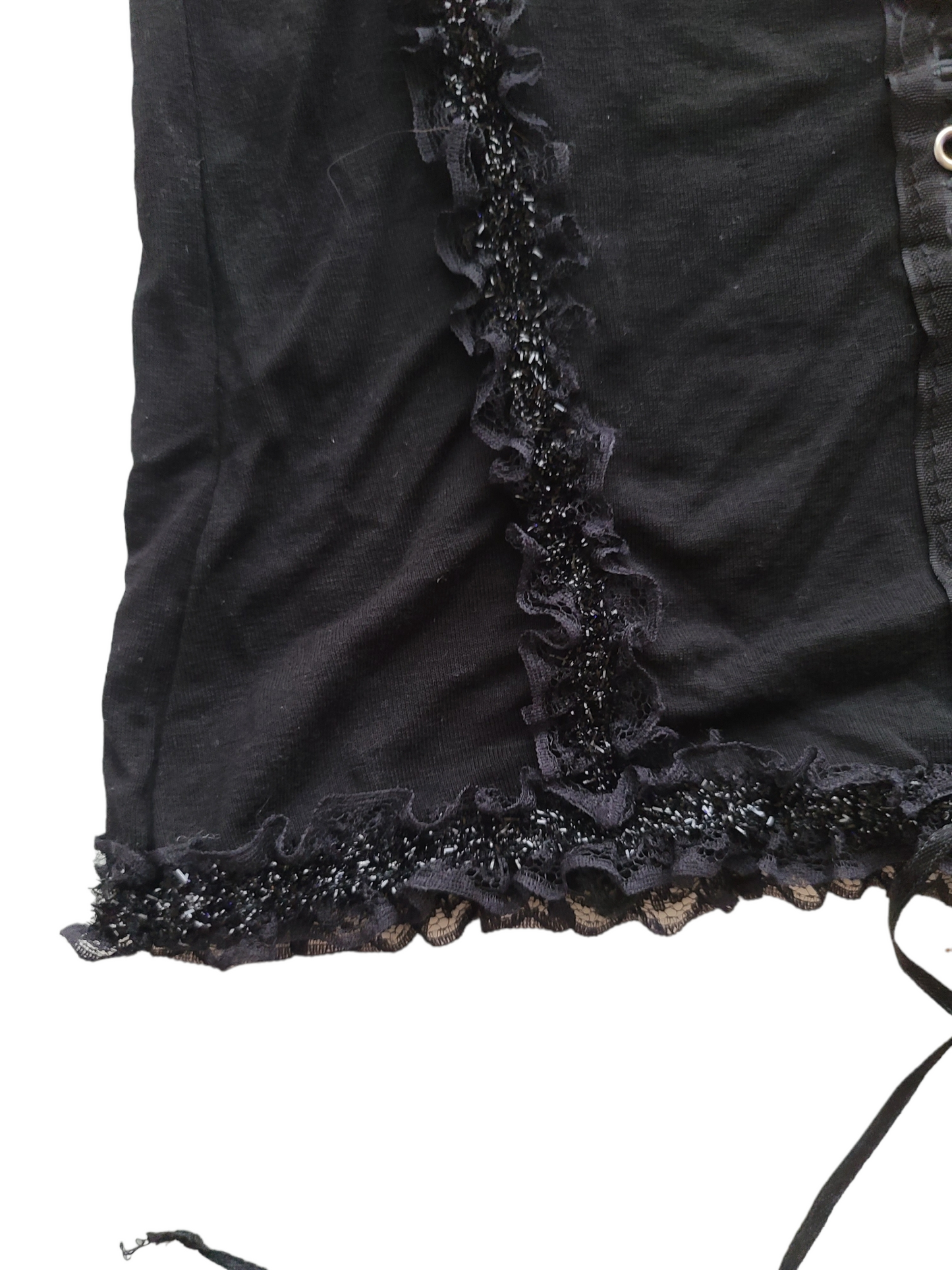 Y2k flirty balletcore lace top