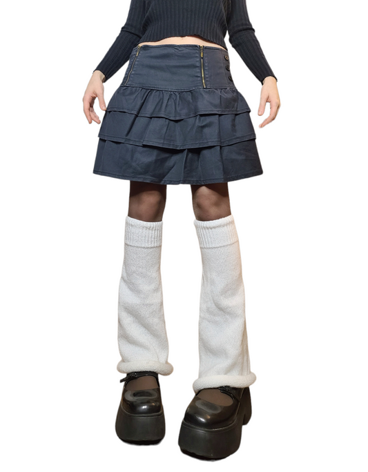 Y2k downtown ruffled skirt