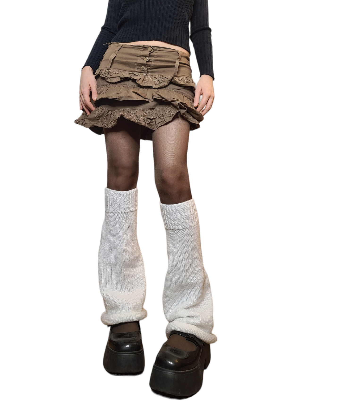 Y2k downtown ruffled skirt