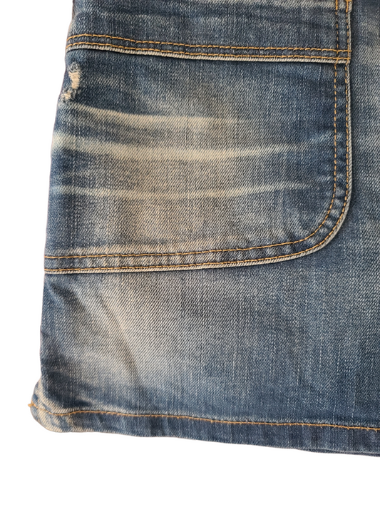 Vintage y2k denim mini skirt - zimfriperie