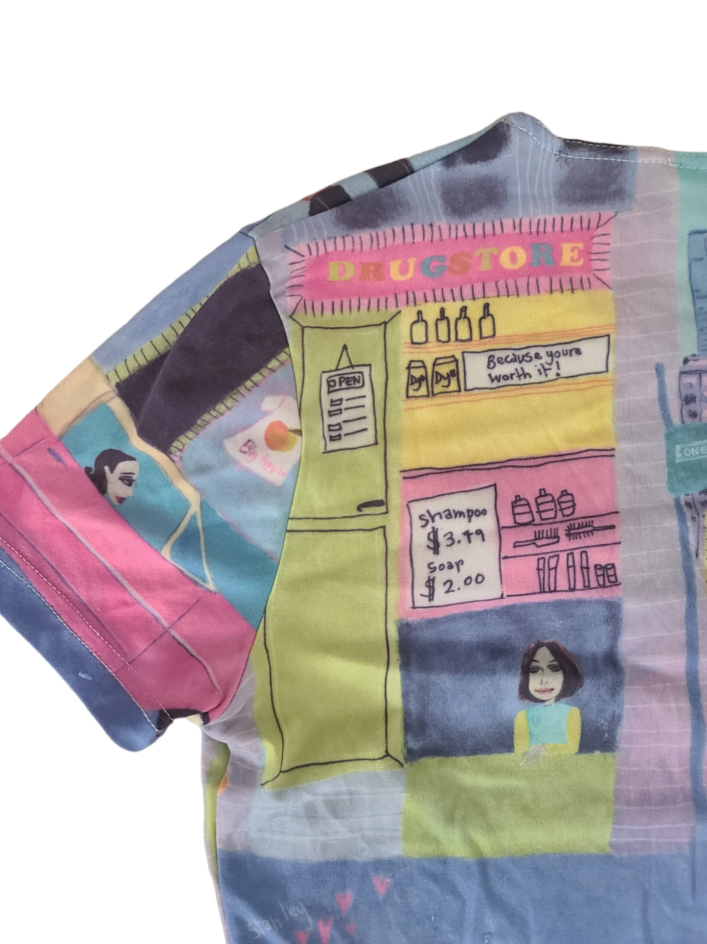 Harajuku New York colorfull 90s top