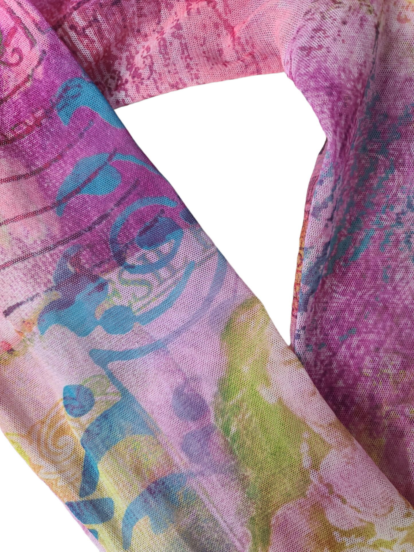 Y2k colorfull mesh top