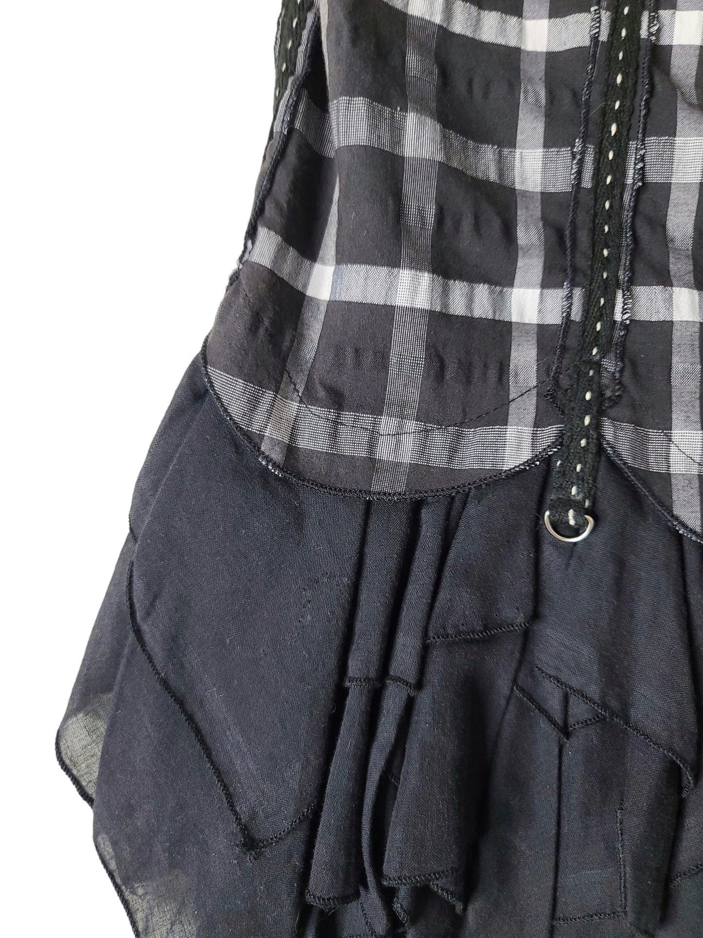 Y2k emo harajuku plaid skirt