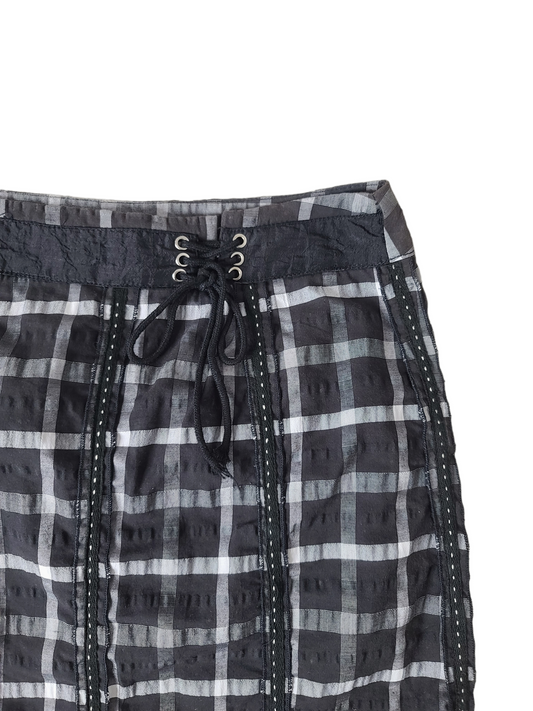 Y2k emo harajuku plaid skirt