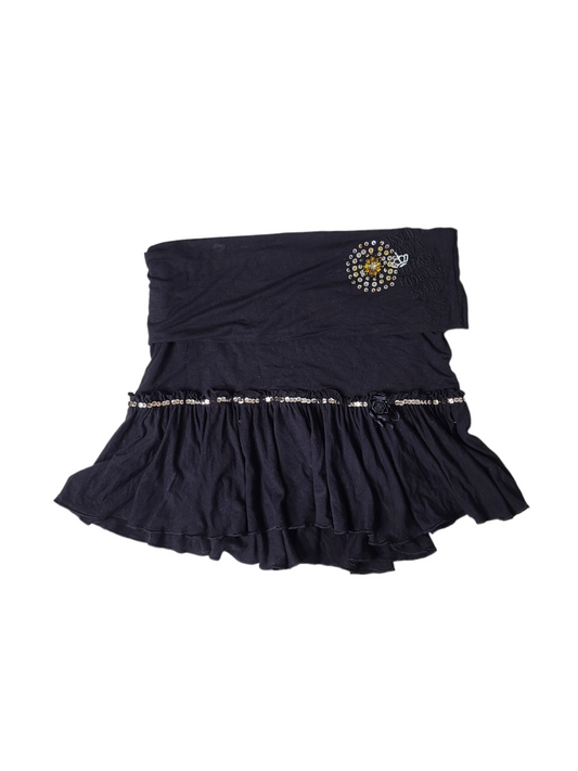 Mcbling y2k black skirt