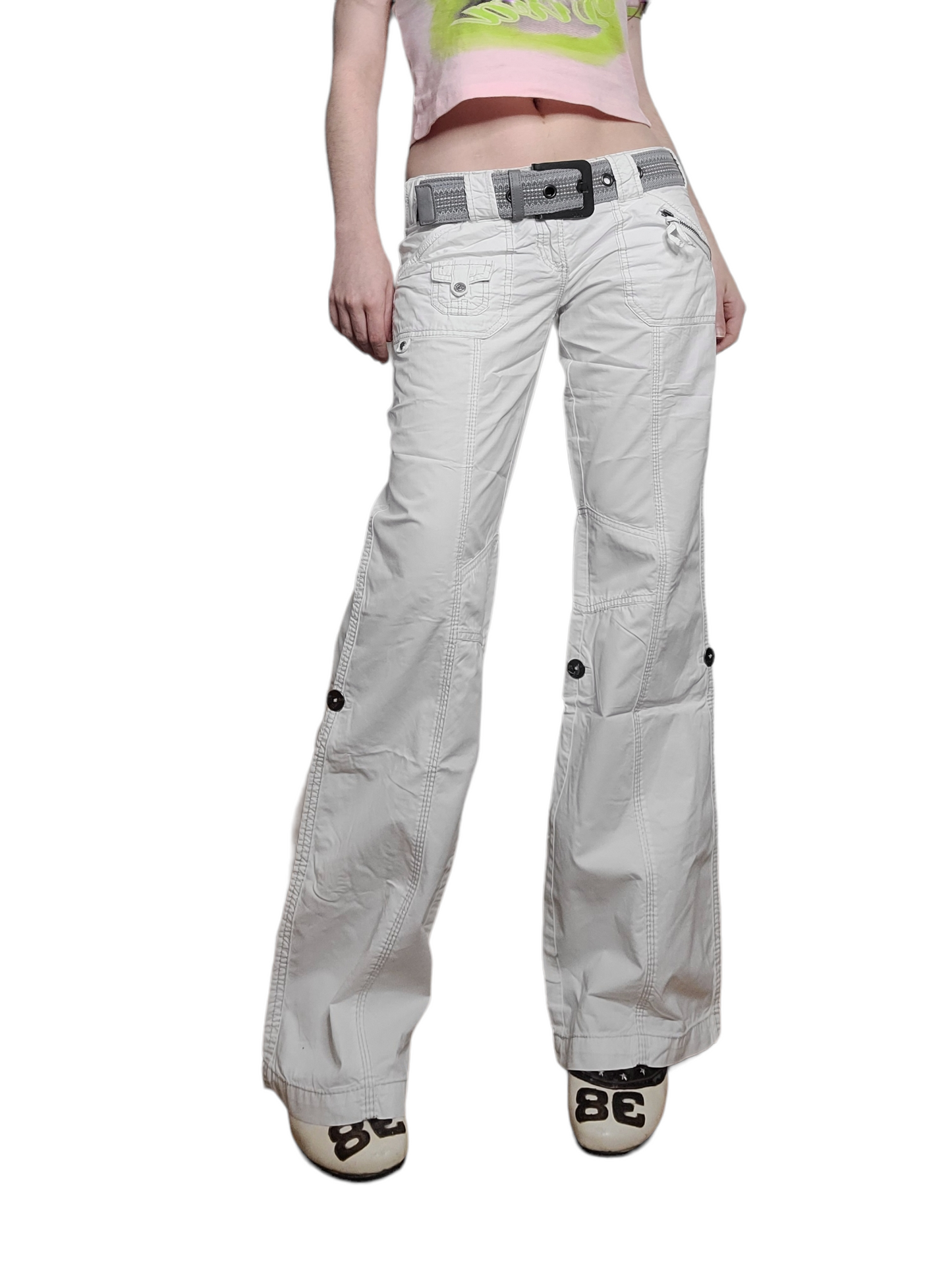 90s vintage low waist cargo