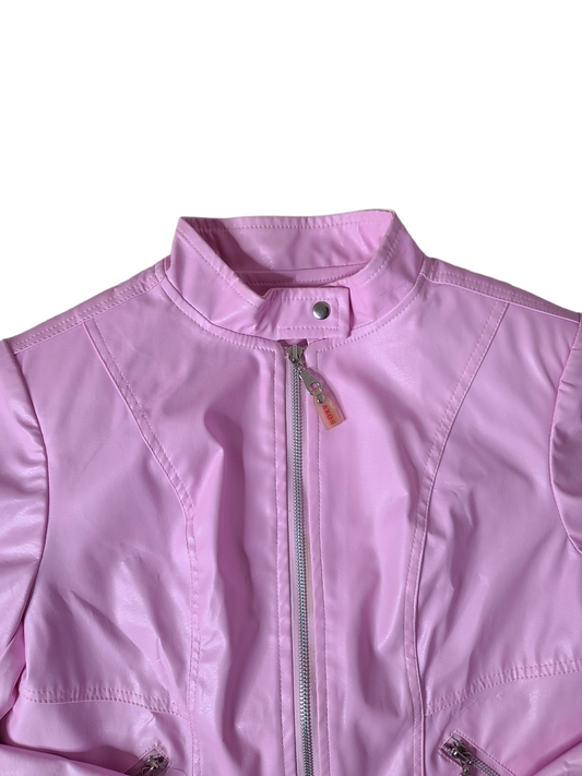 Pink biker jacket y2k