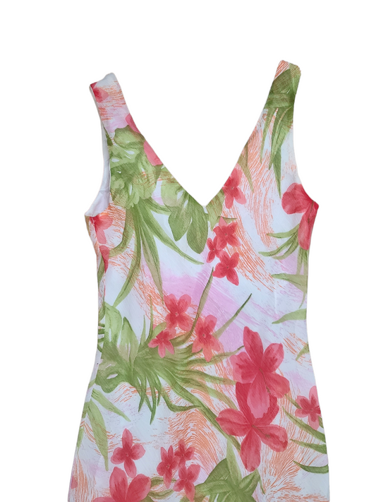 Y2k flowers maxi dress