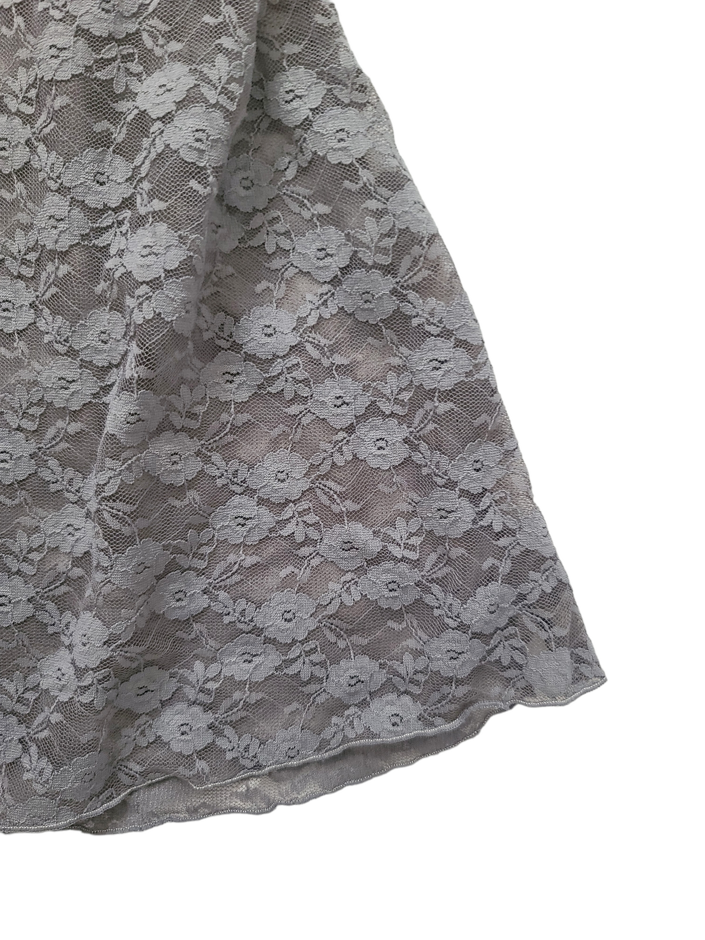 Y2k coquette lace grey dress - zimfriperie