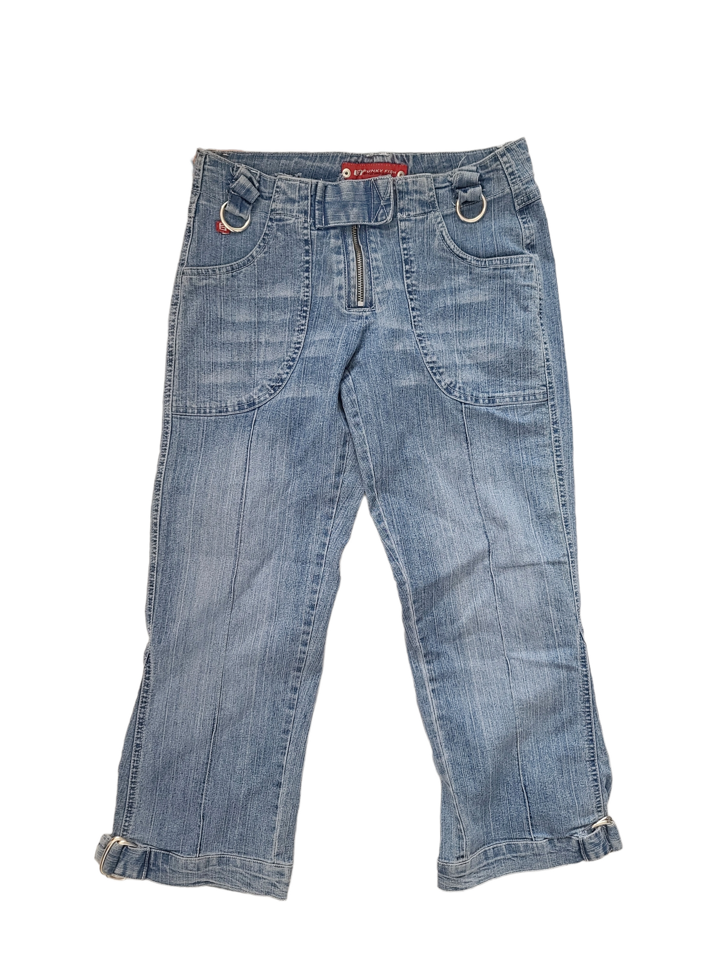 90s Punkfish denim cropped pants