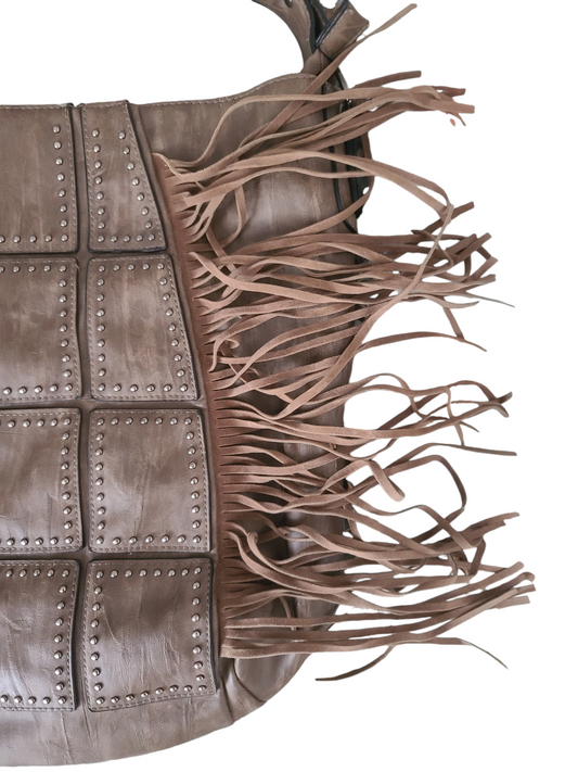 Y2k vintage fringed western bag