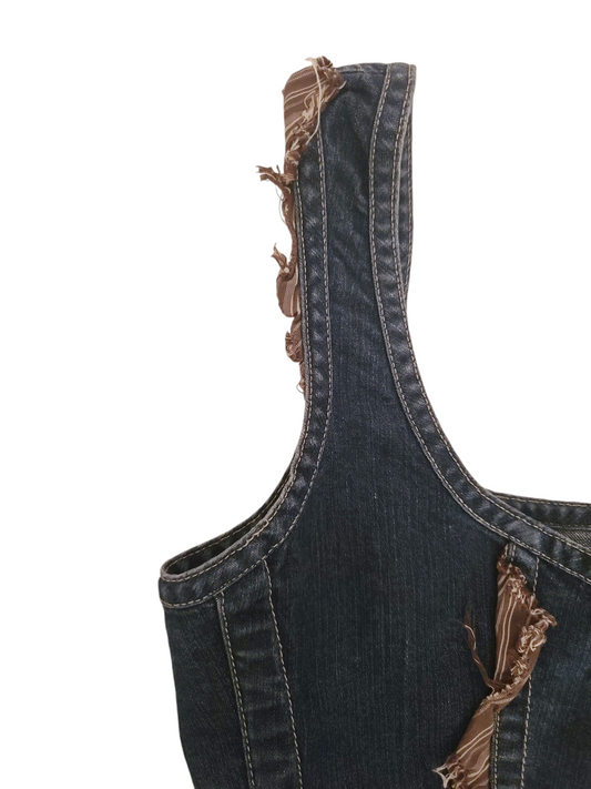 90s vintage fairy denim bustier top - zimfriperie