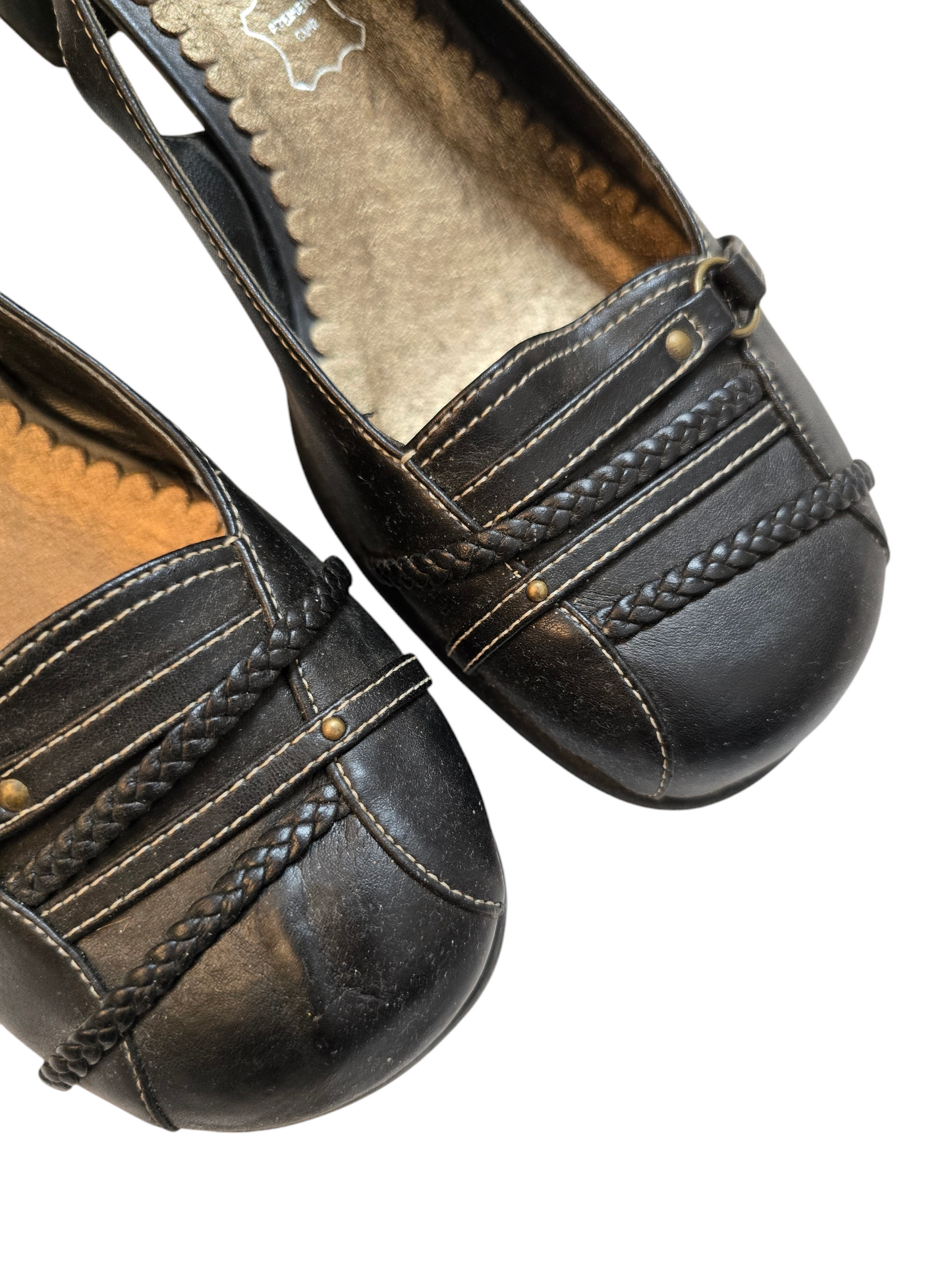 90s vintage flirty downtown ballerina heels shoes