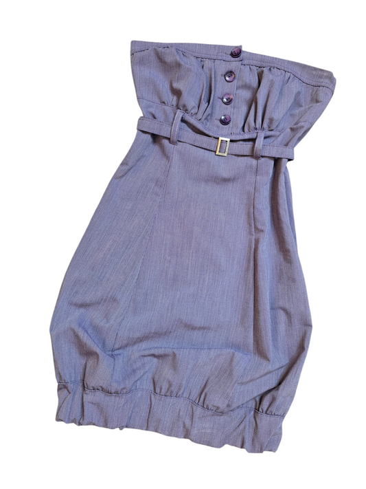 Y2k flirtatious officecore striped set bustier dress + jacket