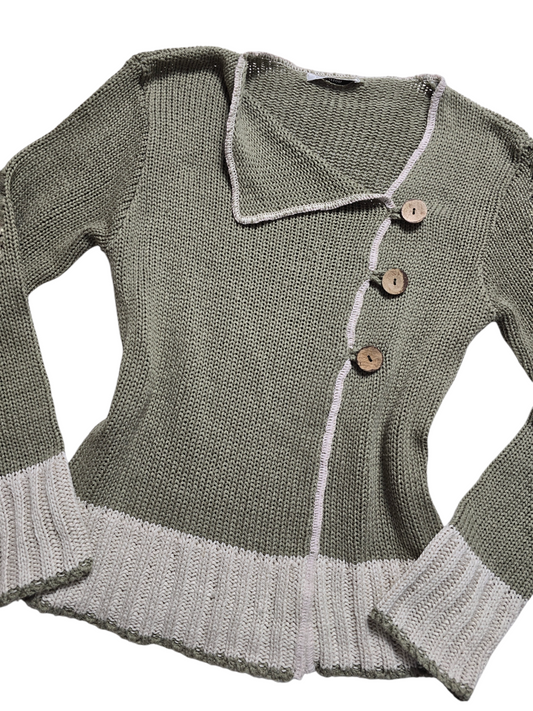 90s vintage downtown asymmetrical sweater