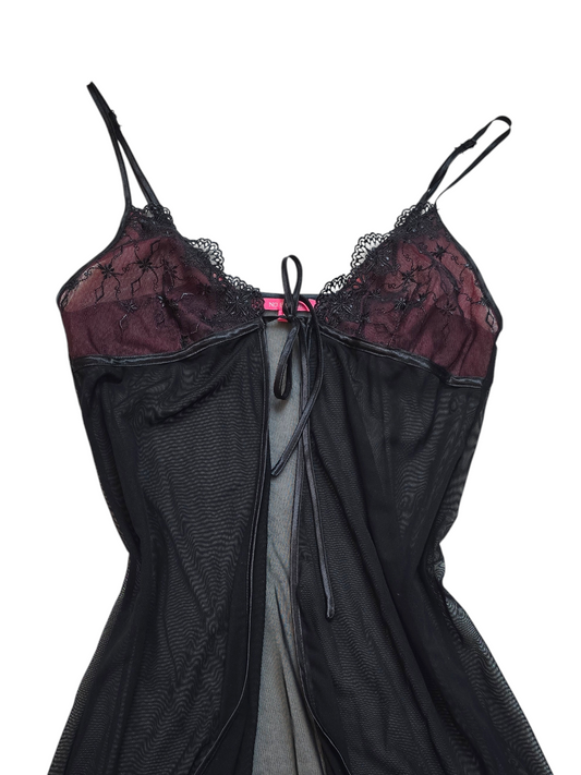 90s vintage coquettish goth top