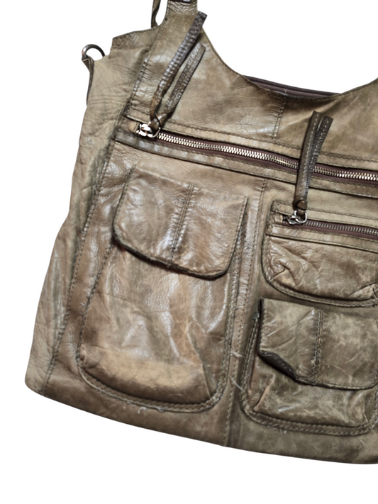 Y2k vintage distressed handbag