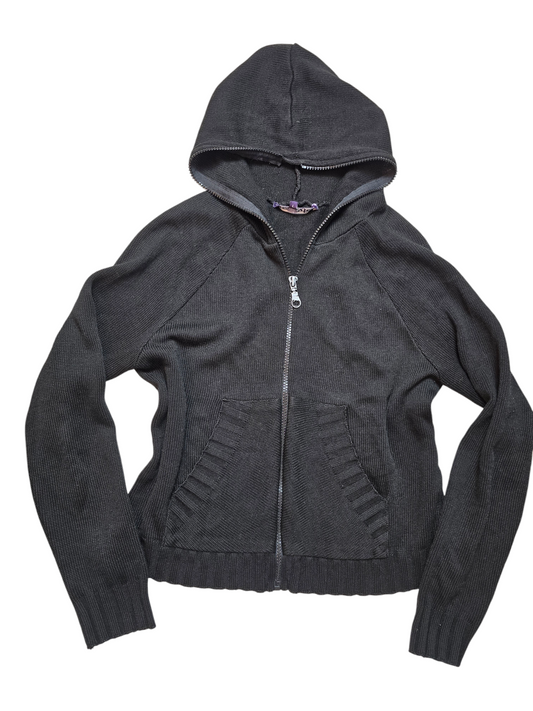 Y2k vintage softgrunge zip sweater