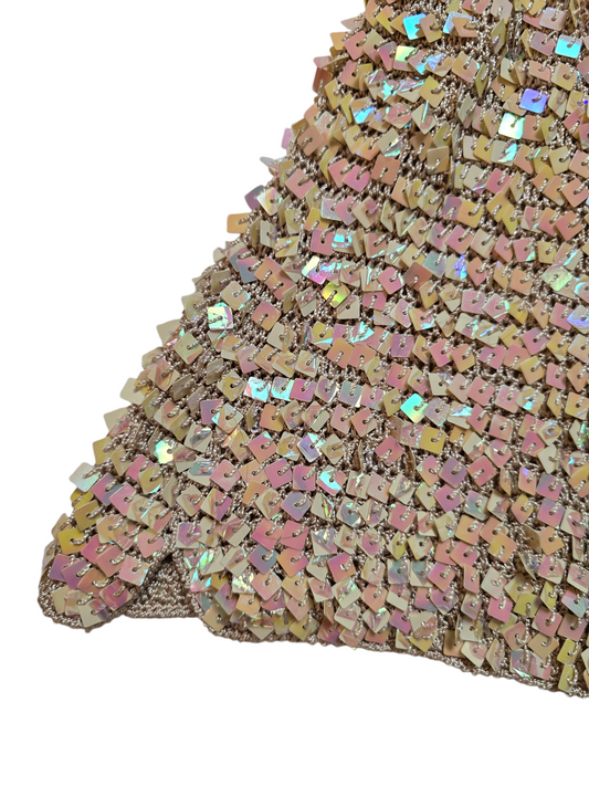 Y2k vintage mcbling sequin top