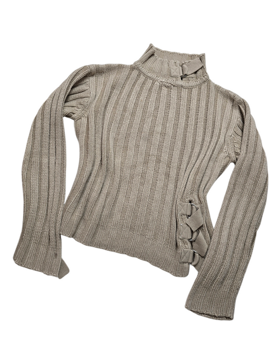 Y2k vintage softgrunge ribbed sweater