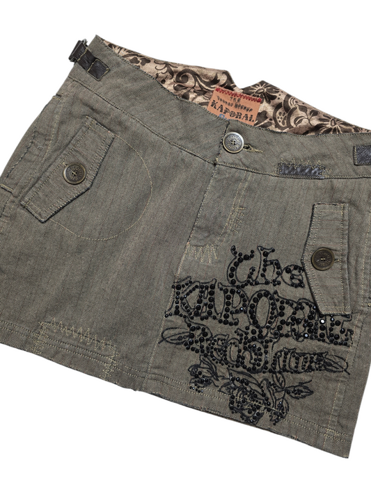 Y2k vintage softgrunge plaid skirt