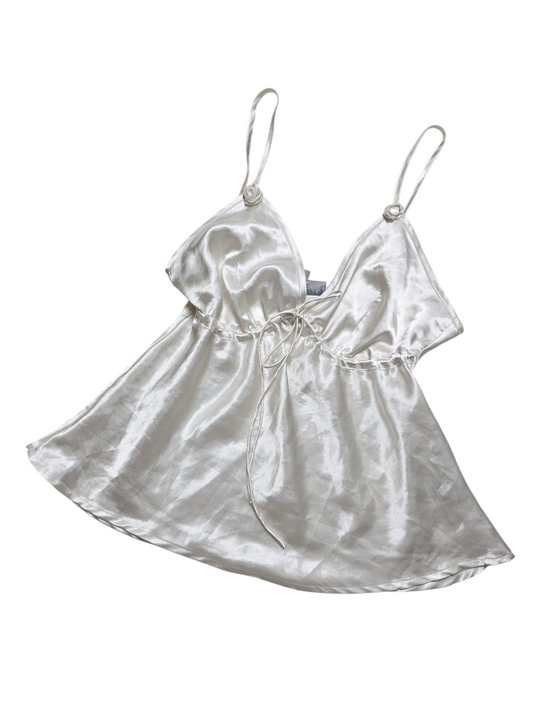 Y2k vintage bohemian coquettish satin top