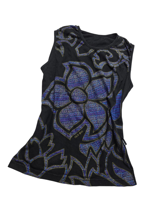 Y2k vintage bohemian printed grunge top