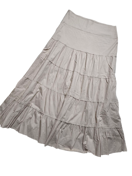 Y2k vintage bohemian ruffled skirt