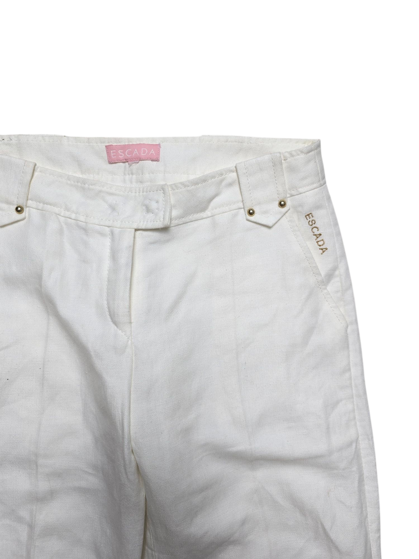 Vintage Escada bohemian white set jacket + pants