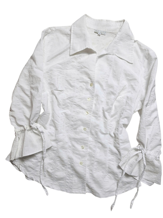 Y2k vintage officecore white shirt