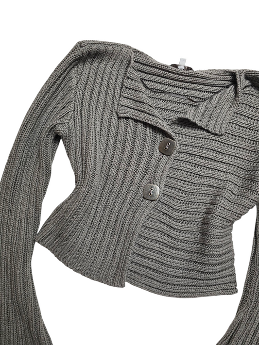 Y2k vintage downtown ribbed sweater