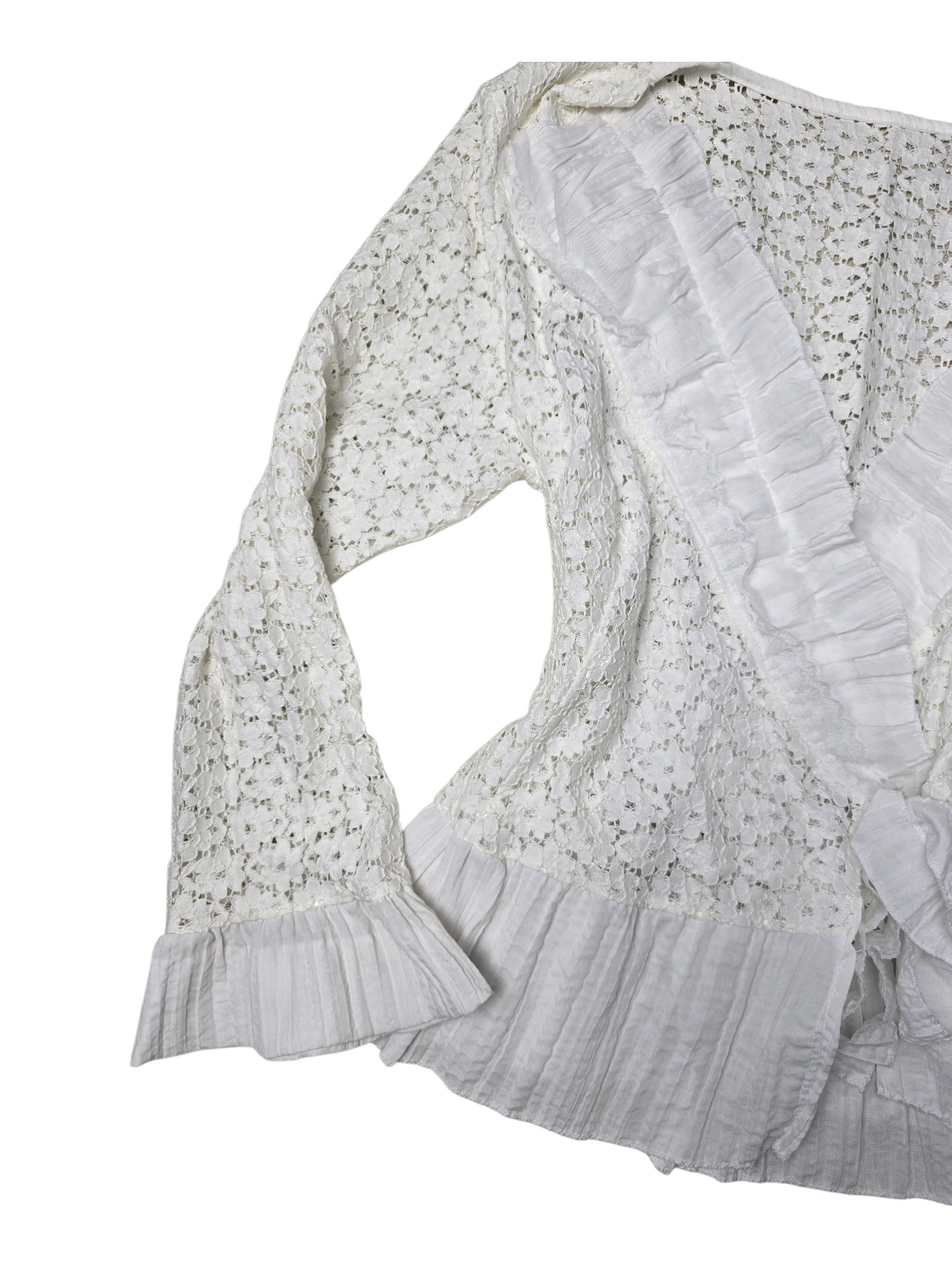 Vintage coquette mori lace cardigan